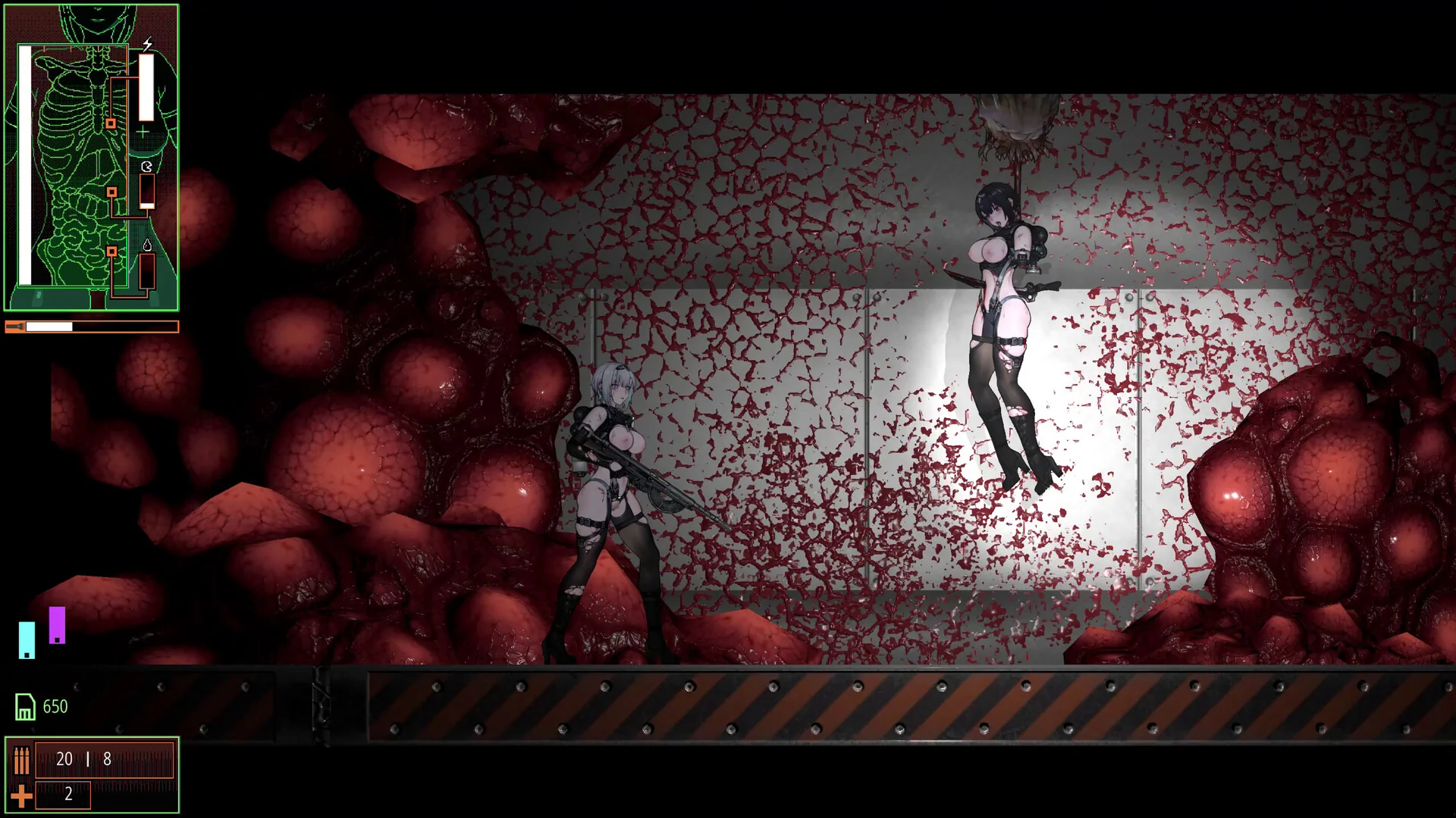 青色大脑游戏截图 - 战斗场景